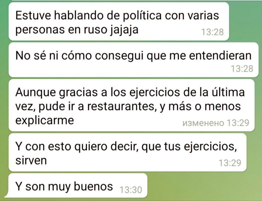 ¿Cómo memorizar las palabras extranjeras? logicaesrus.com comentario del alumno sobre los ejercicios