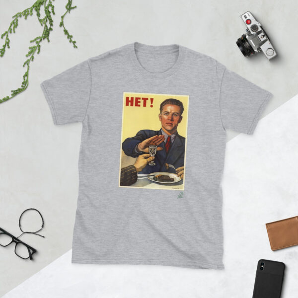 No a alcohol - Camiseta básica unisex - Imagen 3