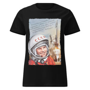 Yuri Gagarin – Camiseta básica para mujer