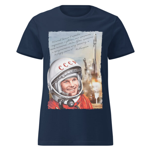 Yuri Gagarin – Camiseta básica para mujer - Imagen 2