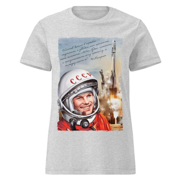 Yuri Gagarin – Camiseta básica para mujer - Imagen 3